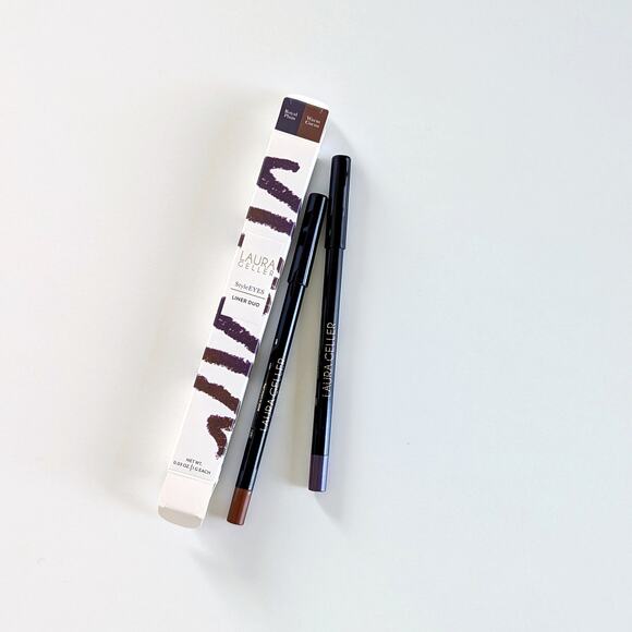 Laura Geller StyleEYES Liner Duo Royal Plum & Warm Cocoa (full size) - Picture 1 of 3